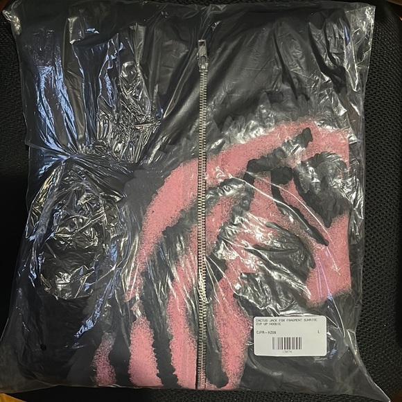 cactus jack for fragment sunrise zip up hoodie
